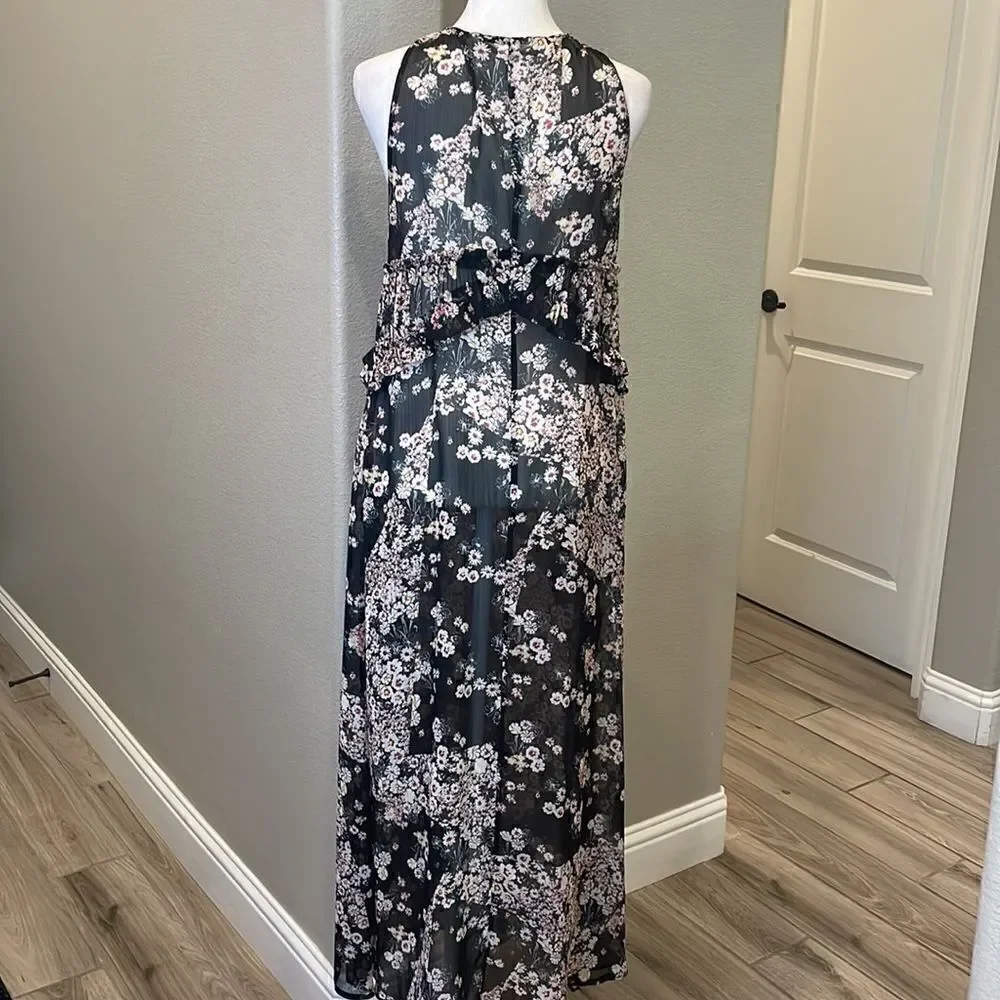 Zara Dress Neck Tunic Maxi Dress